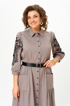 Платье Rishelie 996.4 бежевый - фото 3