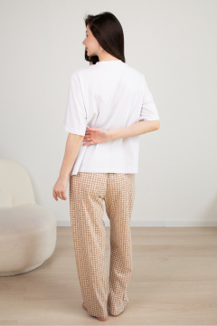 Брюки Купалинка 629618 клетка - фото 2