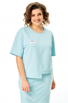 Джемпер, юбка Karina deLux 1441 голубой - фото 5