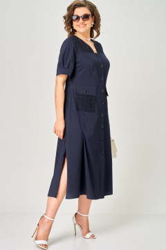 Платье EVA GRANT 7200 синий - фото 3