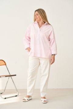 Рубашка GRATTO 4356 розовый - фото 5