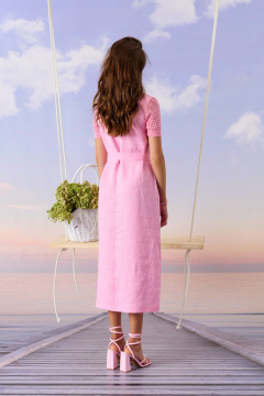 Платье Barbara Geratti С2996BG белый/розовый - фото 4