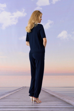 Джемпер Barbara Geratti С4687BG т.синий/белый - фото 3