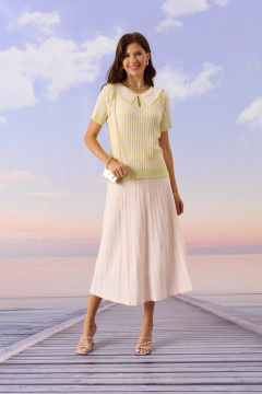 Джемпер Barbara Geratti С4959BG пудра/лайм - фото 5