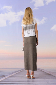 Джемпер Barbara Geratti С4991BG белый/кора - фото 3