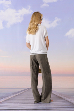 Джемпер Barbara Geratti С4992BG белый/кора - фото 3