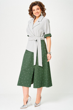 Платье Aira Style 24432 зеленый - фото 4