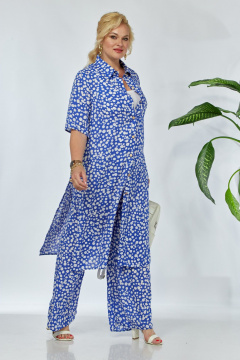 Блуза, брюки Anastasia м-1127 синий - фото 5