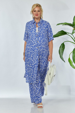 Блуза, брюки Anastasia м-1127 синий - фото 1