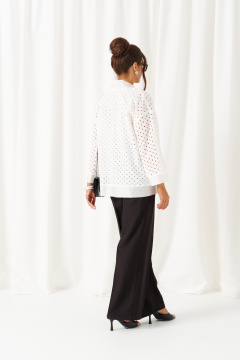 Брюки, жакет, топ Beautiful&Free 6469 бело-черный - фото 5