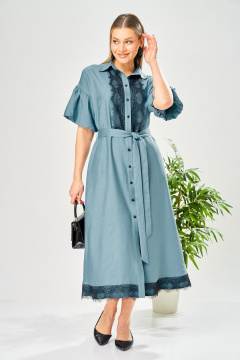 Платье AVA fashion М-198 джинс - фото 2