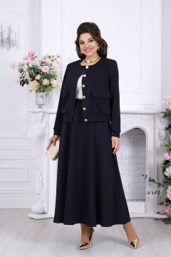 Жакет, юбка Ninele 7522 синий - фото 5