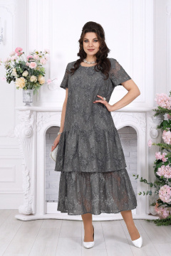 Платье Ninele 7537 серый - фото 1