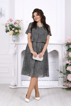 Платье Ninele 7539 серый - фото 2