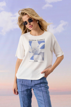 Брюки Barbara Geratti С8382BG меланж_синий - фото 2