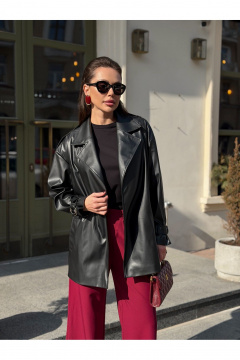 Тренч Legend Style G-015 черный_ - фото 4