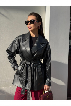 Тренч Legend Style G-015 черный_ - фото 3