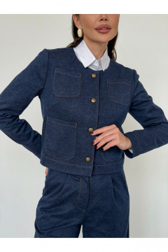 Жакет Legend Style G-026 синий - фото 4