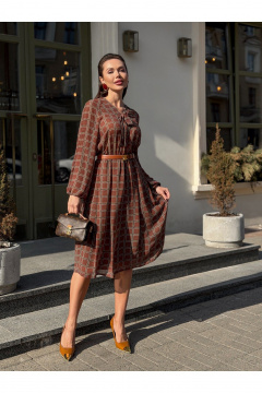 Платье Legend Style D-024 бордовый - фото 1