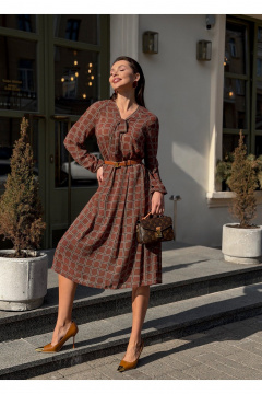 Платье Legend Style D-024 бордовый - фото 4