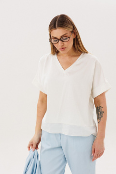 Блуза, брюки, жакет Fantazia Mod 5385 голубой - фото 3