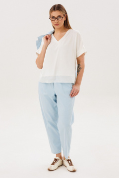 Блуза, брюки, жакет Fantazia Mod 5385 голубой - фото 2