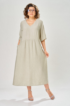 Платье Диомант 2182 бежевый - фото 2