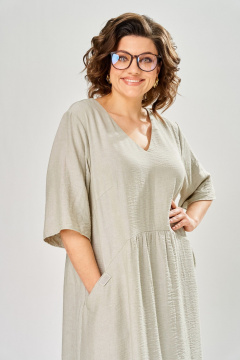 Платье Диомант 2182 бежевый - фото 5