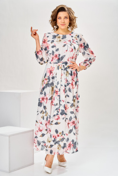 Платье Romanovich Style 1-2769 красные_цветы - фото 4