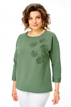 Джемпер Rumoda 2268 светло-зеленый - фото 4