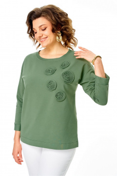 Джемпер Rumoda 2268 светло-зеленый - фото 3