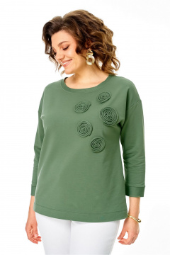 Джемпер Rumoda 2268 светло-зеленый - фото 2