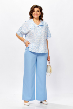 Блуза, брюки ZigzagStyle 559-3 голубой - фото 2