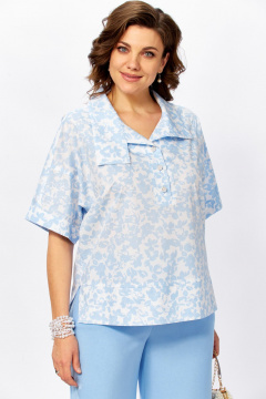 Блуза, брюки ZigzagStyle 559-3 голубой - фото 1