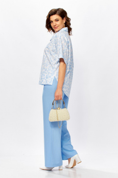 Блуза, брюки ZigzagStyle 559-3 голубой - фото 5