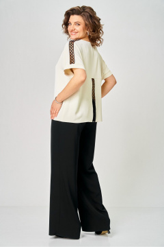Блуза, брюки Rumoda 2275_кр_молочный-черный - фото 5