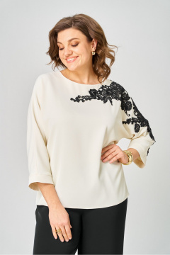 Блуза Rumoda 2277_дл_молочный - фото 3