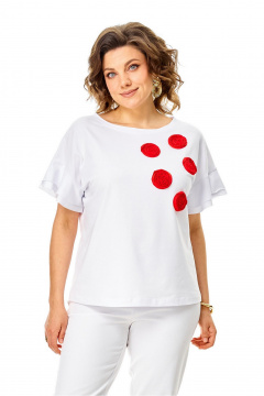 Джемпер Rumoda 2287 белый - фото 5