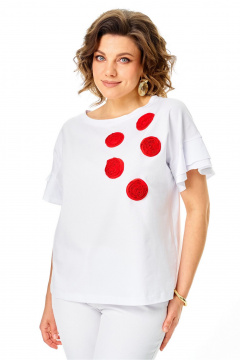 Джемпер Rumoda 2287 белый - фото 4