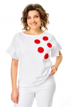 Джемпер Rumoda 2287 белый - фото 1