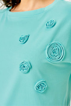 Джемпер Rumoda 2288 бирюзовый - фото 4