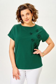 Джемпер Rumoda 2288 темно-зеленый - фото 5