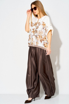 Брюки Laikony L-834-2 шоколадный - фото 5