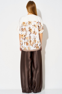 Брюки Laikony L-834-2 шоколадный - фото 3