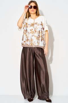 Брюки Laikony L-834-2 шоколадный - фото 1