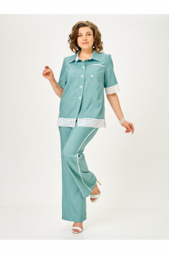 Брюки, жакет Vilena 1156 полынь - фото 4