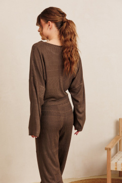 Свитшот AMORI 6504 коричневый - фото 4