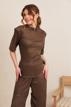 Свитшот AMORI 6505 коричневый - фото 3