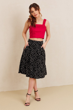 Топ, юбка AMORI 7101 красный-черный - фото 1
