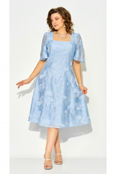 Платье Liliana 1532 голубой - фото 2